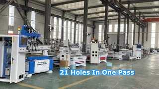 21 Spindle Line Boring Head for Faster Cabinet Production