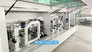 Wood Board Edge Bander Machine PVC Gluing